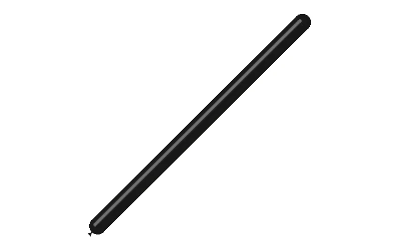260BN Balloonia Brand Professional Line Twisting/Modelling Latex Balloons Standard Black (50 Per Bag) - Image 3