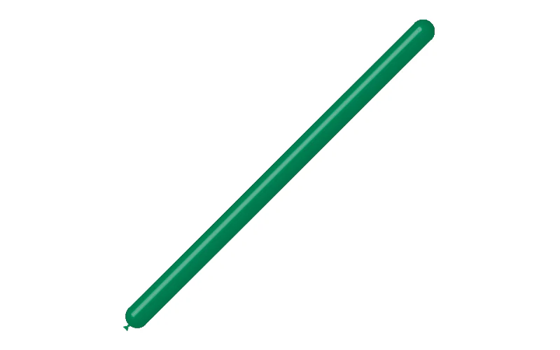 260BN Balloonia Brand Professional Line Twisting/Modelling Latex Balloons Standard Forest Green (50 Per Bag) - Image 3