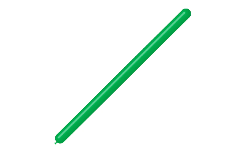 260BN Balloonia Brand Professional Line Twisting/Modelling Latex Balloons Standard Green (50 Per Bag) - Image 3