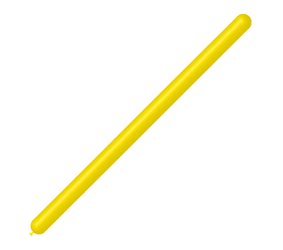 260BN Balloonia Brand Professional Line Twisting/Modelling Latex Balloons Standard Lemon (50 Per Bag)