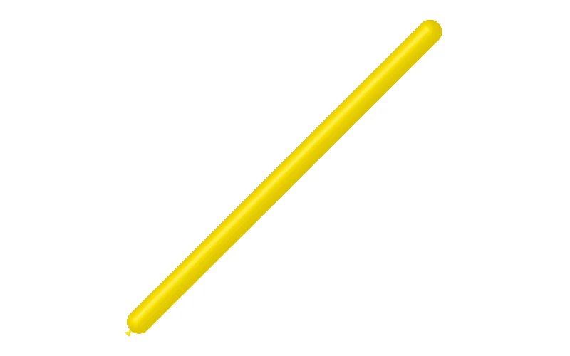 260BN Balloonia Brand Professional Line Twisting/Modelling Latex Balloons Standard Lemon (50 Per Bag) - Image 3