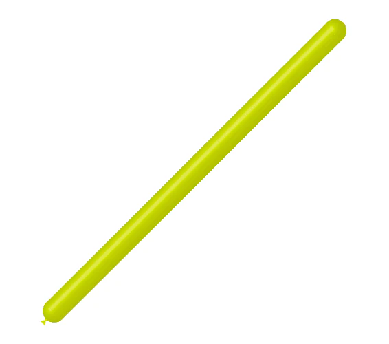 260BN Balloonia Brand Professional Line Twisting/Modelling Latex Balloons Standard Lime Green (50 Per Bag)