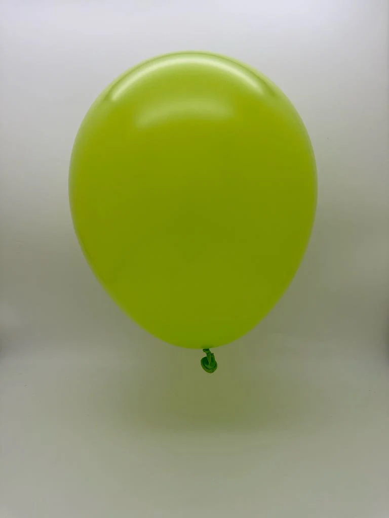260BN Balloonia Brand Professional Line Twisting/Modelling Latex Balloons Standard Lime Green (50 Per Bag) - Image 2