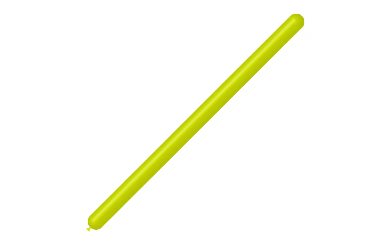260BN Balloonia Brand Professional Line Twisting/Modelling Latex Balloons Standard Lime Green (50 Per Bag) - Image 3