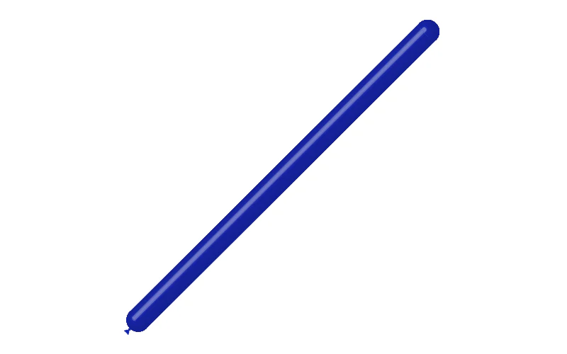 260BN Balloonia Brand Professional Line Twisting/Modelling Latex Balloons Standard Navy Blue (50 Per Bag) - Image 3