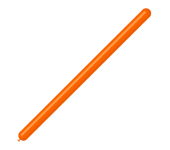 260BN Balloonia Brand Professional Line Twisting/Modelling Latex Balloons Standard Orange (50 Per Bag)