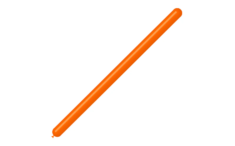 260BN Balloonia Brand Professional Line Twisting/Modelling Latex Balloons Standard Orange (50 Per Bag) - Image 3