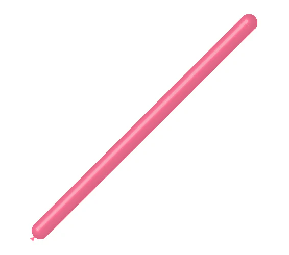 260BN Balloonia Brand Professional Line Twisting/Modelling Latex Balloons Standard Pink (50 Per Bag)
