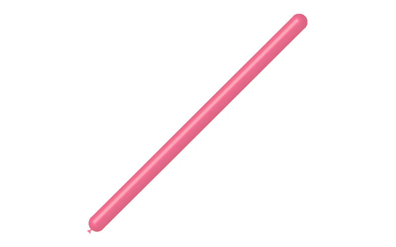 260BN Balloonia Brand Professional Line Twisting/Modelling Latex Balloons Standard Pink (50 Per Bag) - Image 3