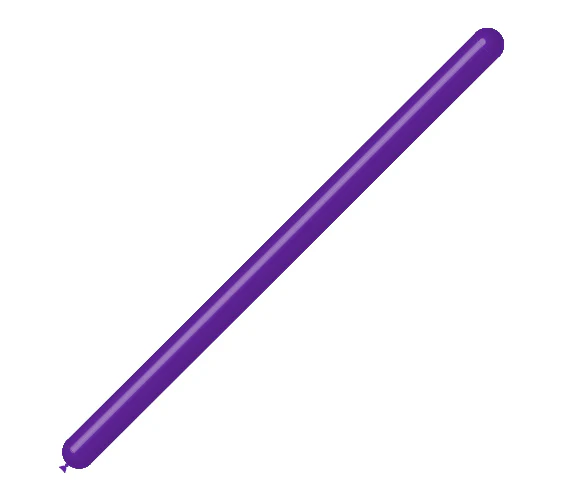 260BN Balloonia Brand Professional Line Twisting/Modelling Latex Balloons Standard Purple (50 Per Bag)