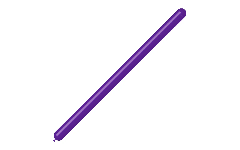 260BN Balloonia Brand Professional Line Twisting/Modelling Latex Balloons Standard Purple (50 Per Bag) - Image 3