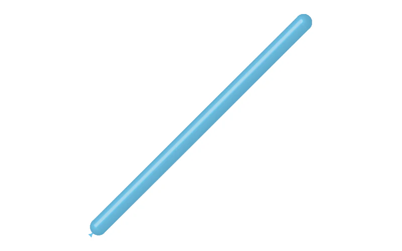 260BN Balloonia Brand Professional Line Twisting/Modelling Latex Balloons Standard Sky Blue (50 Per Bag) - Image 3