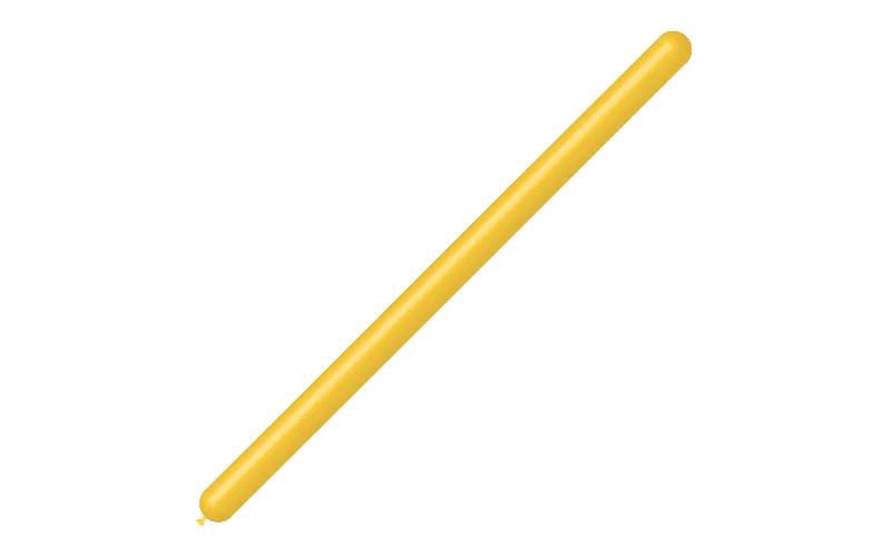 260BN Balloonia Brand Professional Line Twisting/Modelling Latex Balloons Standard Yellow (50 Per Bag) - Image 3