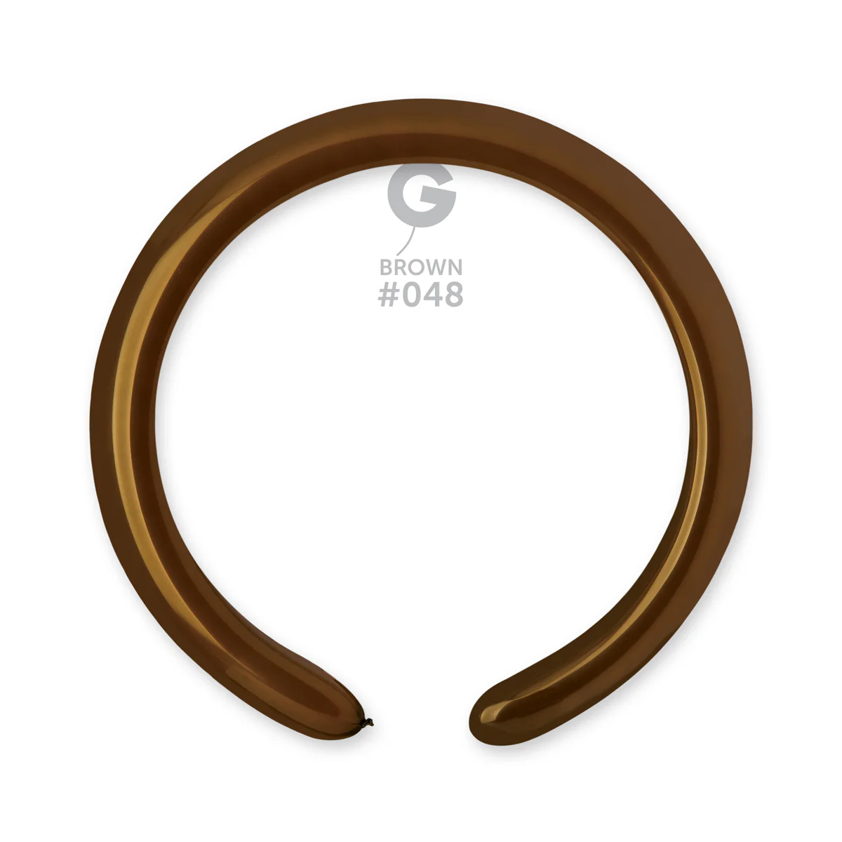 260G Gemar Latex Balloons (Bag of 50) Modelling/Twisting Brown