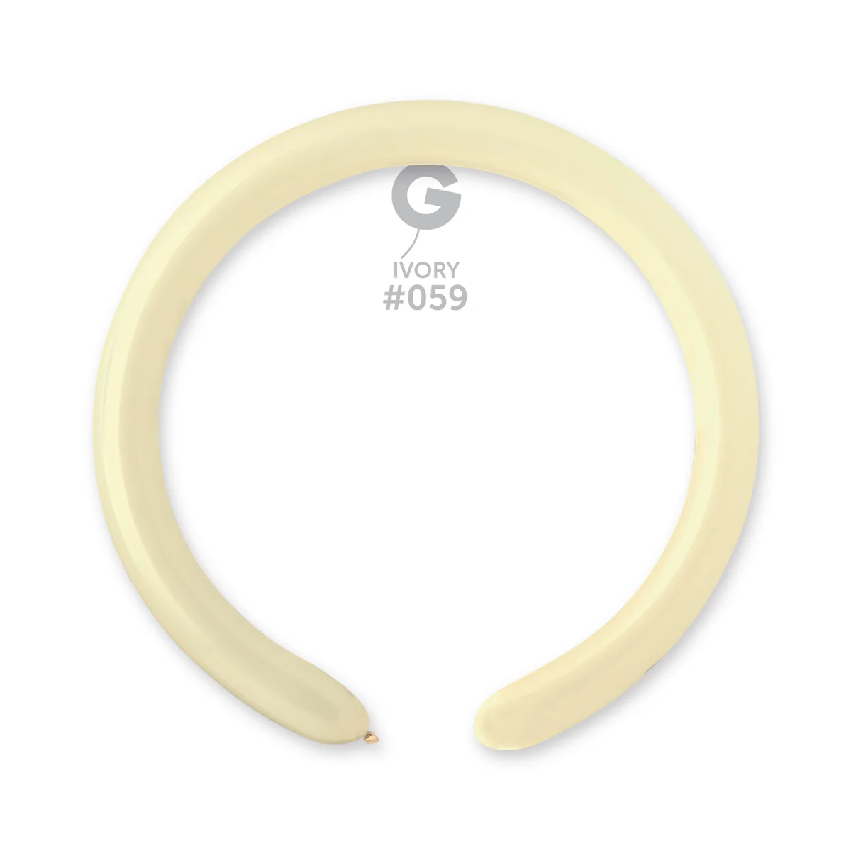 260G Gemar Latex Balloons (Bag of 50) Modelling/Twisting Ivory