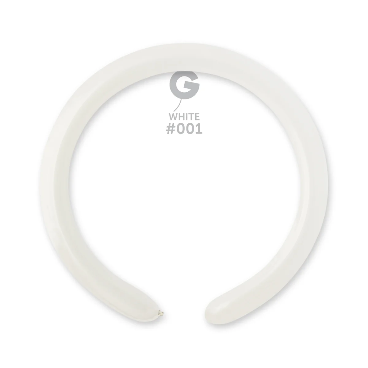 260G Gemar Latex Balloons (Bag of 50) Modelling/Twisting White