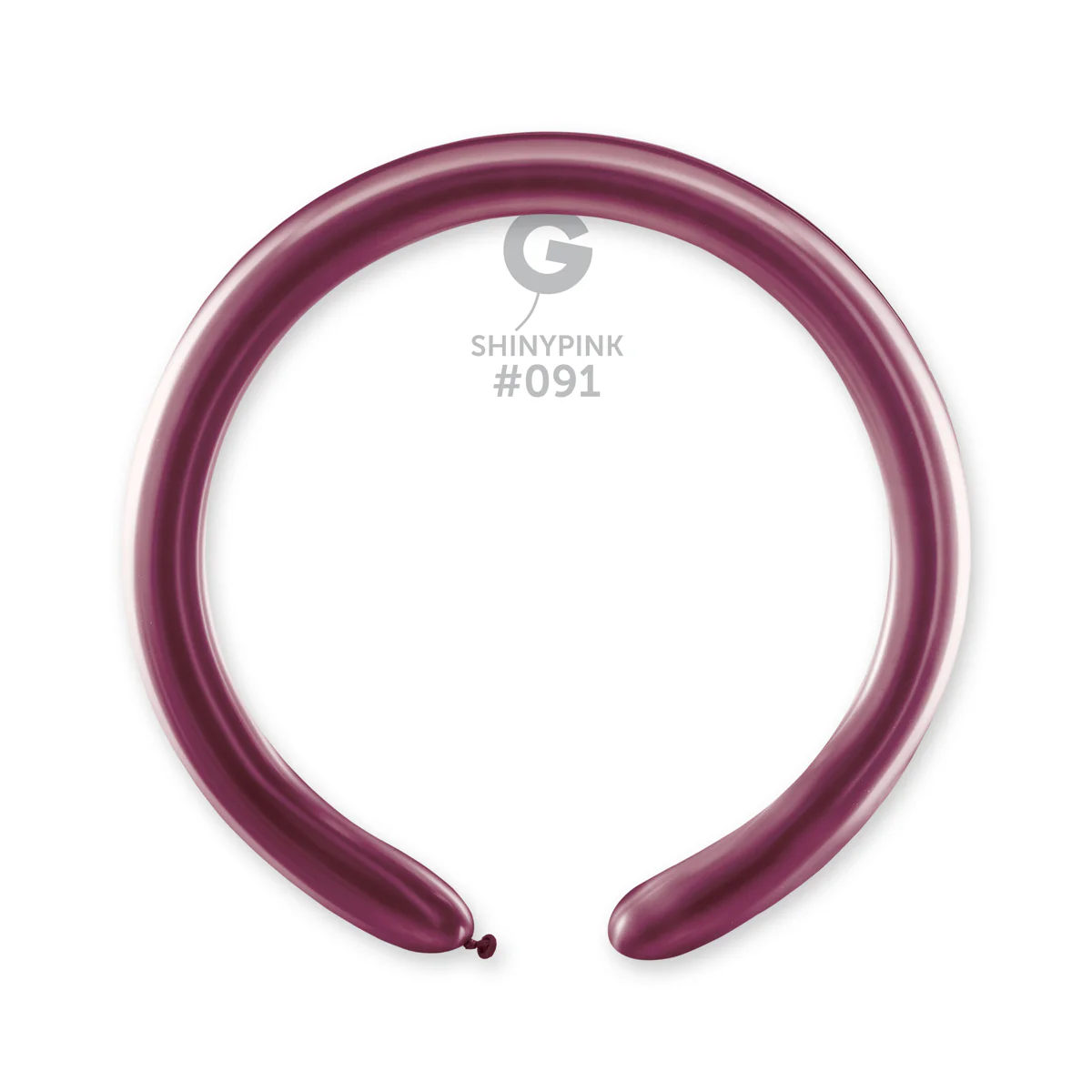 260G Gemar Latex Balloons (Bag of 50) Shiny Pink Twisting/Modelling