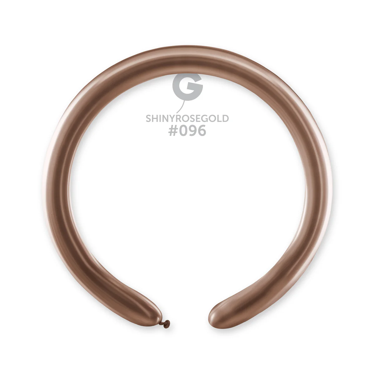 260G Gemar Latex Balloons (Bag of 50) Shiny Rose Gold Twisting/Modelling
