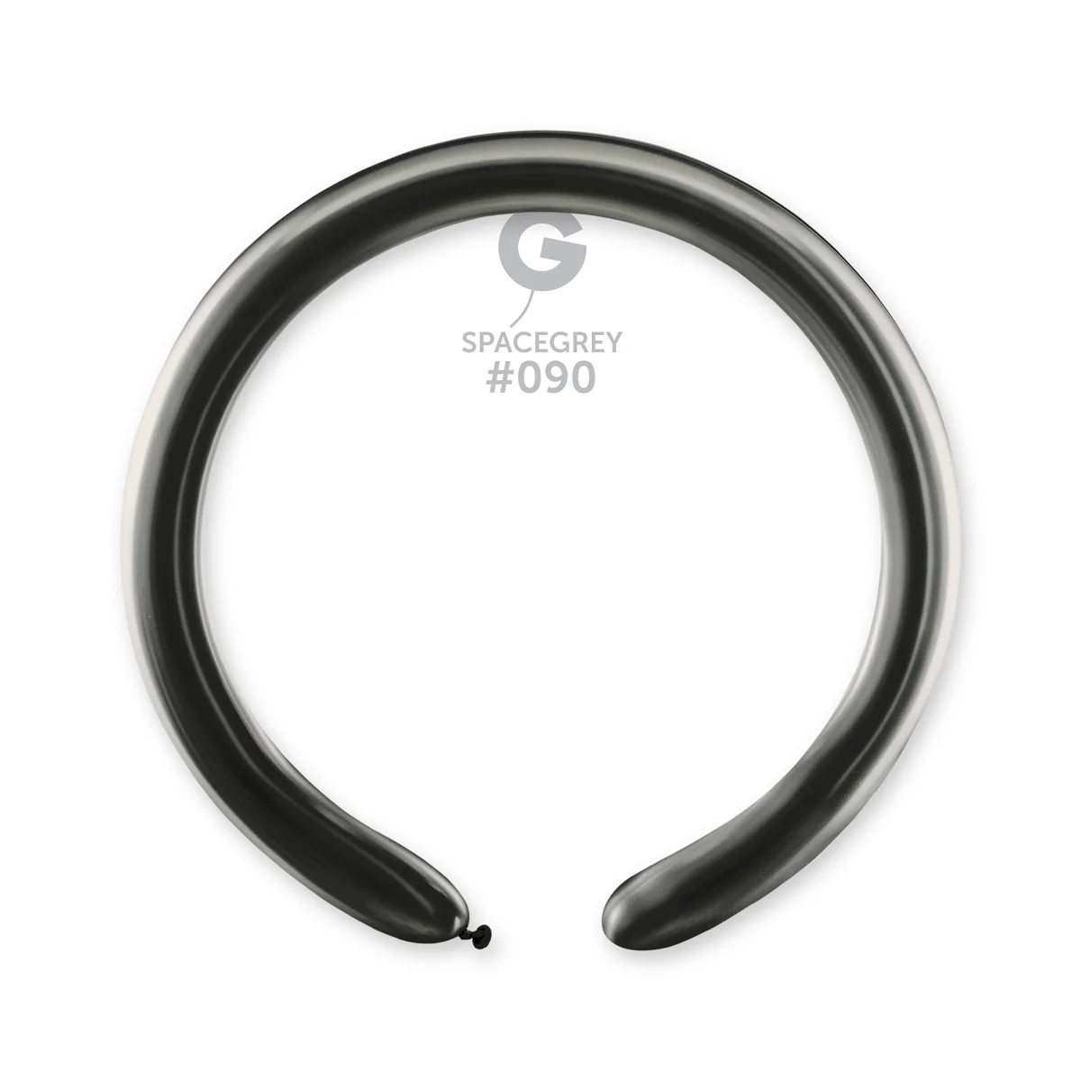 260G Gemar Latex Balloons (Bag of 50) Shiny Space Grey Twisting/Modelling