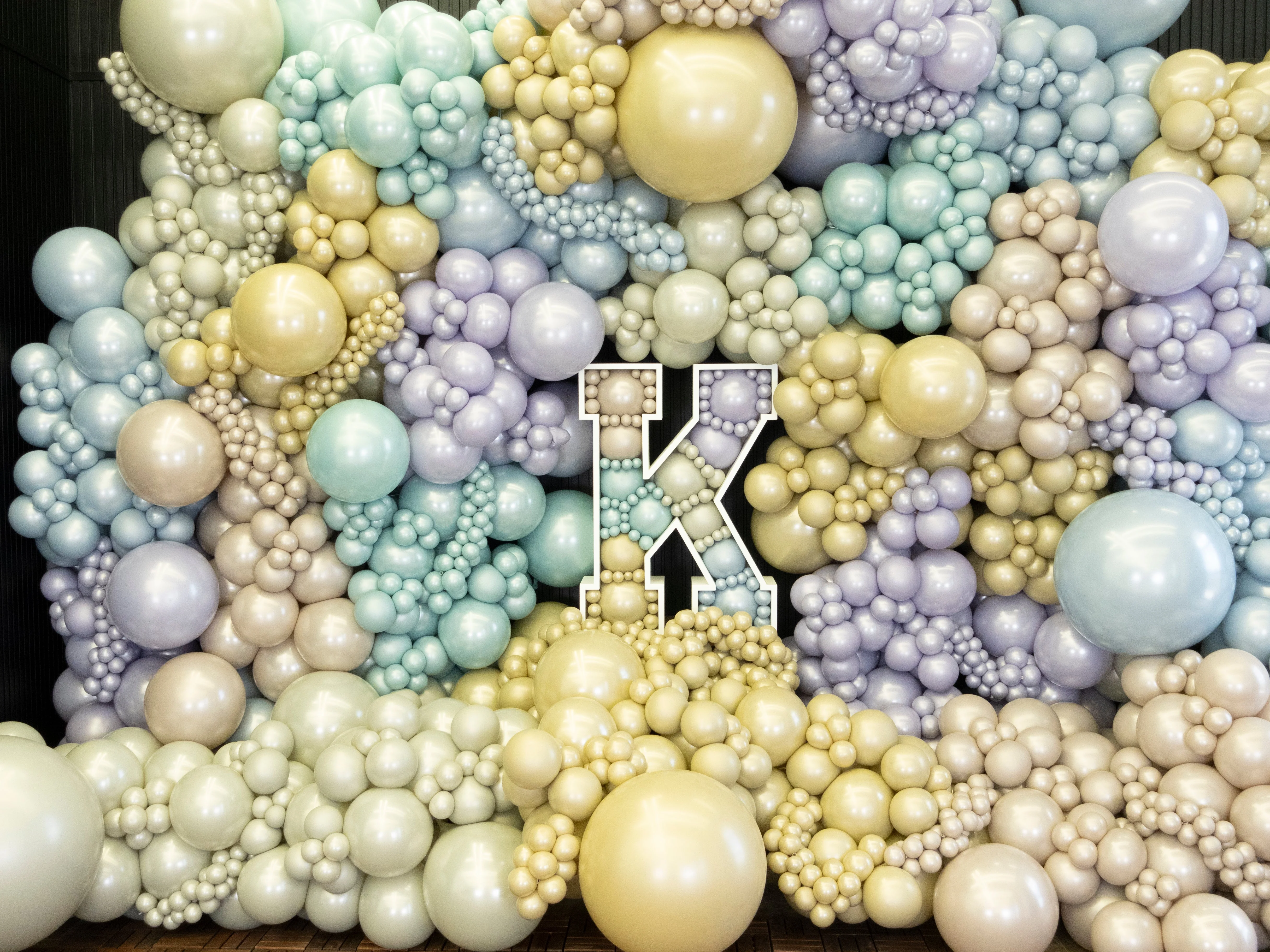 260K Kalisan Brand Twisting Latex Balloons Aura Beige Cream  (50 Per Bag) Nozzle Up - Image 38