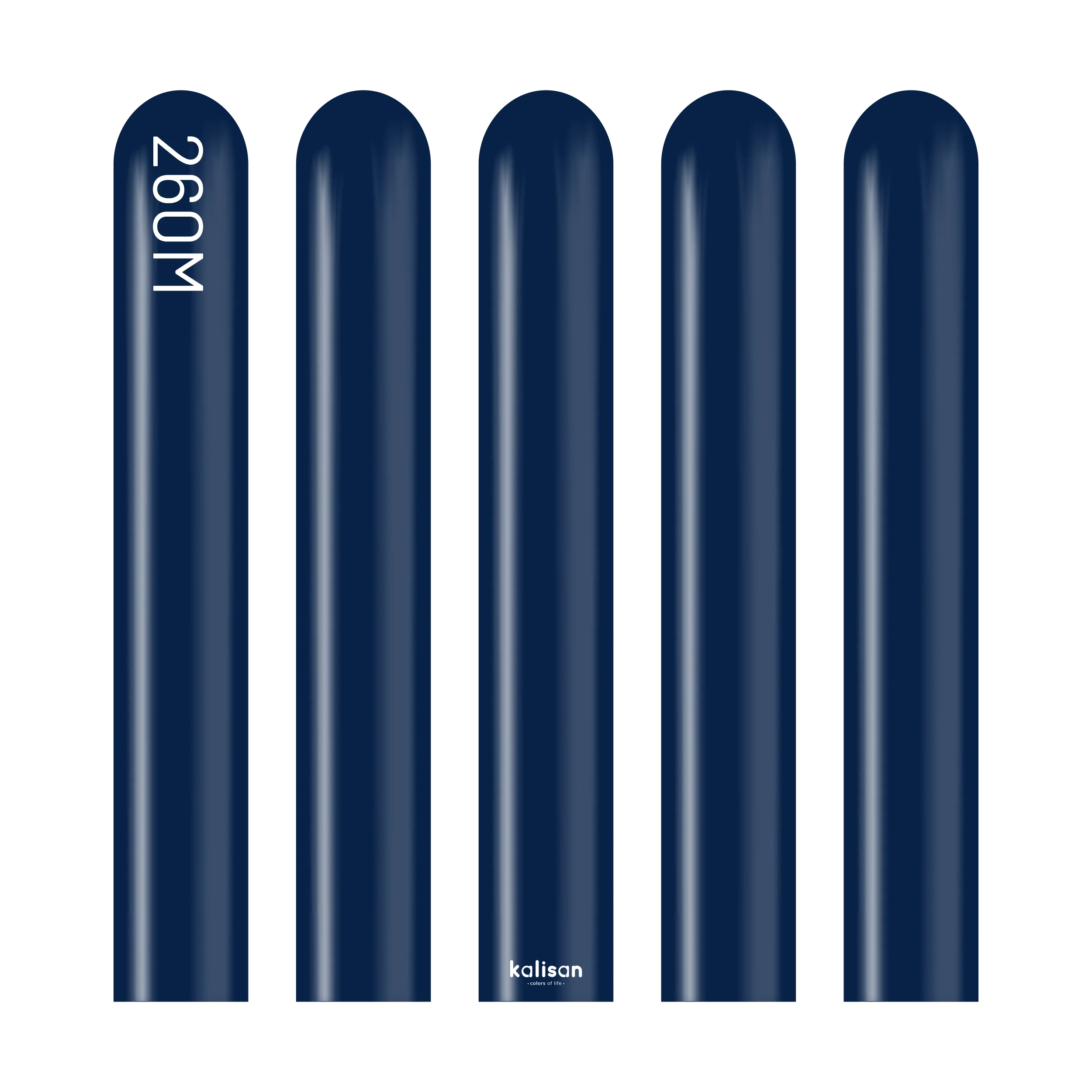 260K Kalisan Twisting Latex Balloons Standard Navy (50 Per Bag)