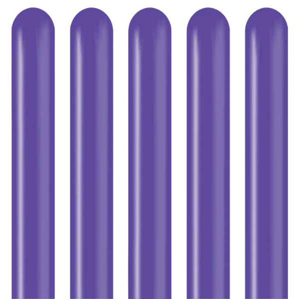 260K Kalisan Twisting Latex Balloons Standard Violet (50 Per Bag) - Image 3