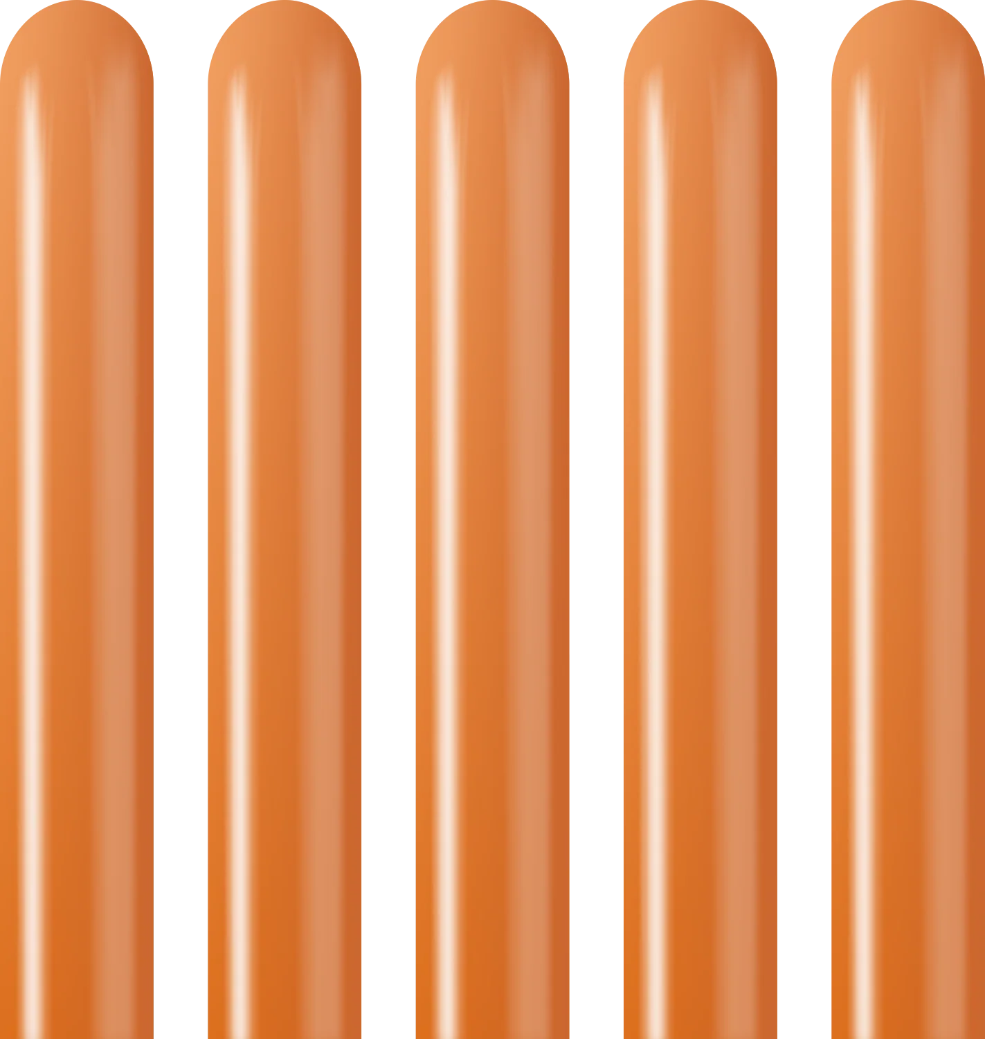 260K Nozzle Up Kalisan Twisting Latex Balloons Mirror Copper (50 Per Bag) - Image 4