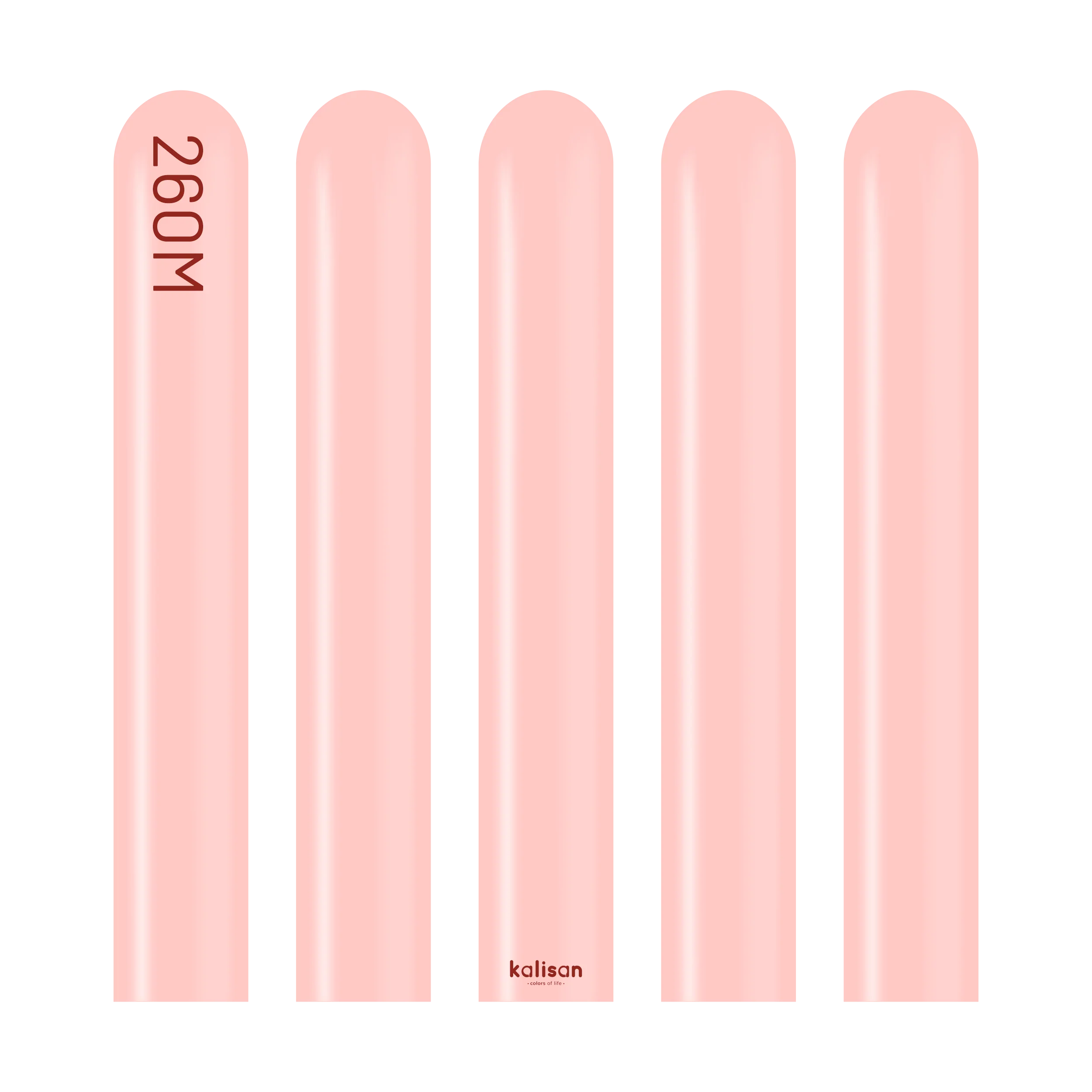 260K Nozzle Up Kalisan Twisting Latex Balloons Standard Baby Pink (50 Per Bag) - Image 3