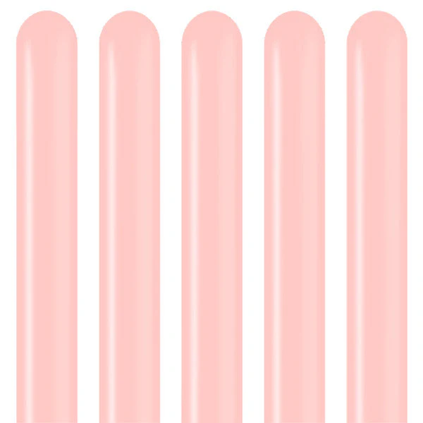 260K Nozzle Up Kalisan Twisting Latex Balloons Standard Baby Pink (50 Per Bag) - Image 4