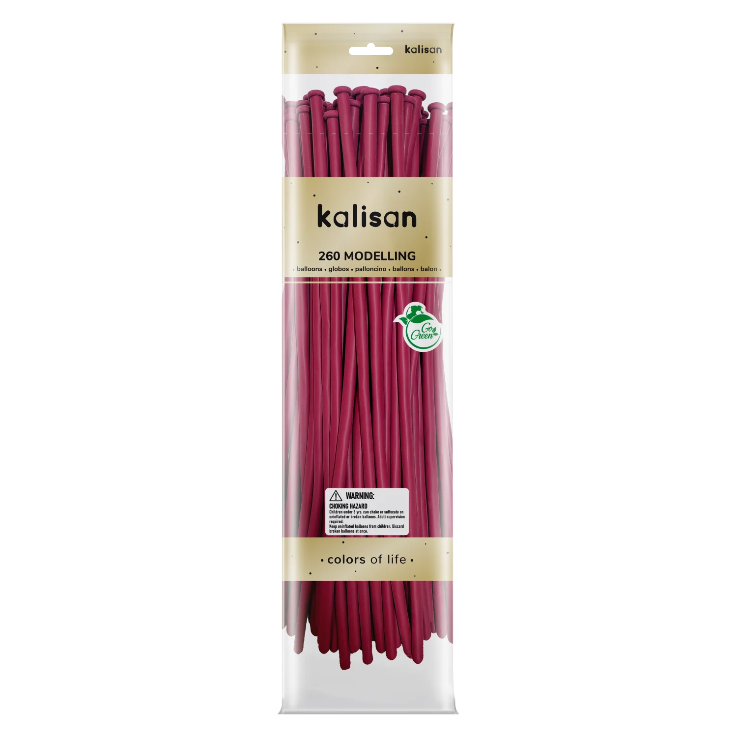 260K Nozzle Up Kalisan Twisting Latex Balloons Standard Fuchsia (50 Per Bag)