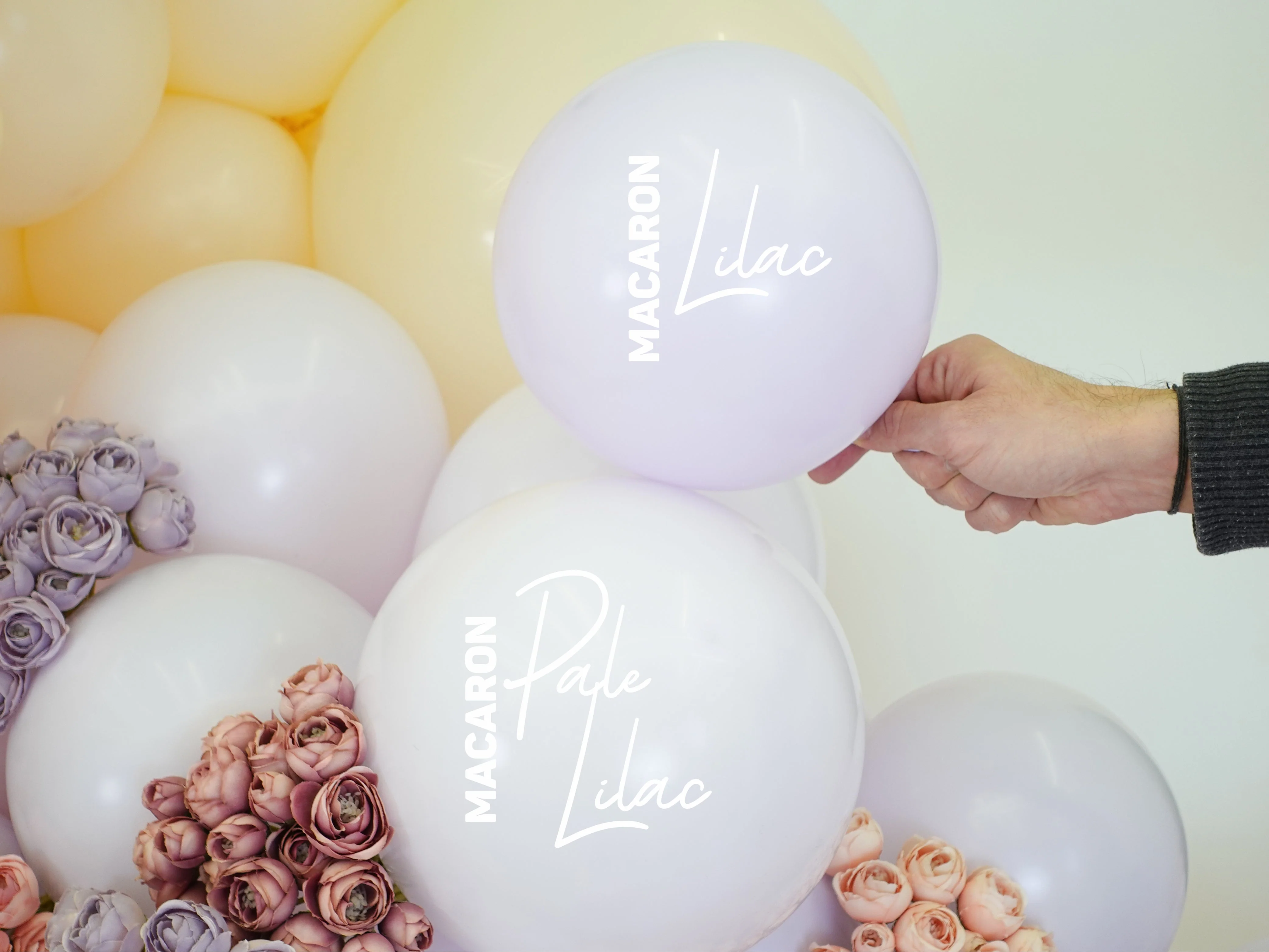 260K Nozzle Up Kalisan Twisting Latex Balloons Standard Macaron Pale Lilac (50 Per Bag) - Image 4