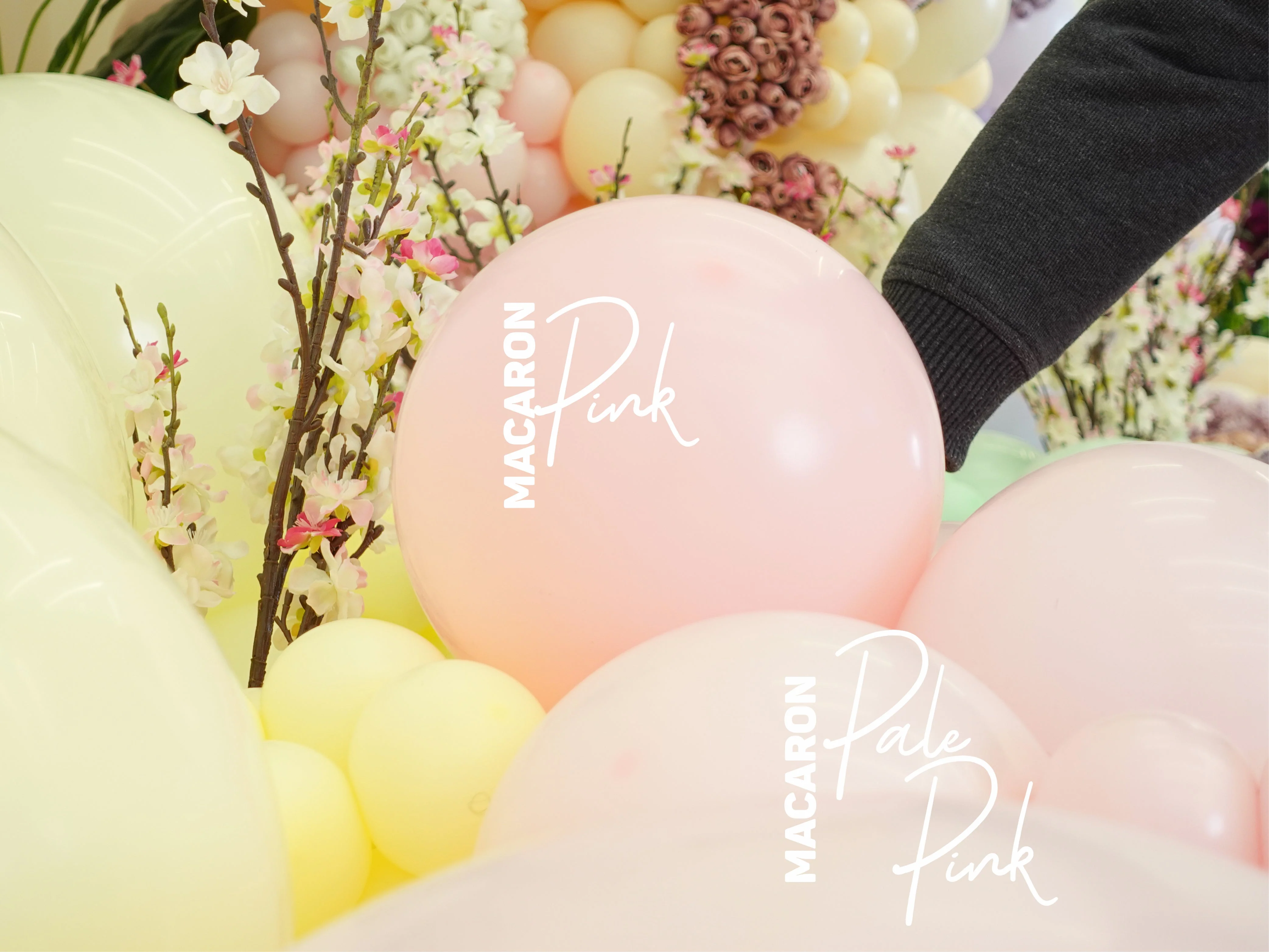 260K Nozzle Up Kalisan Twisting Latex Balloons Standard Macaron Pale Pink (50 Per Bag) - Image 5
