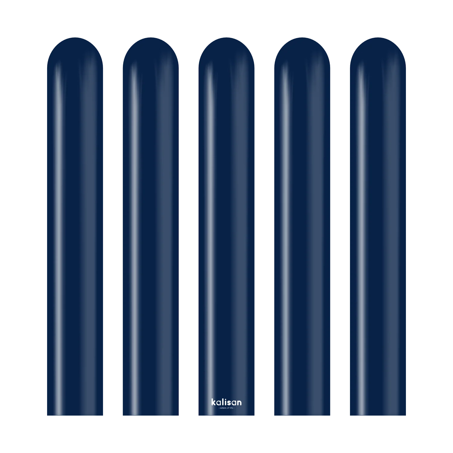 260K Nozzle Up Kalisan Twisting Latex Balloons Standard Navy (50 Per Bag) - Image 4