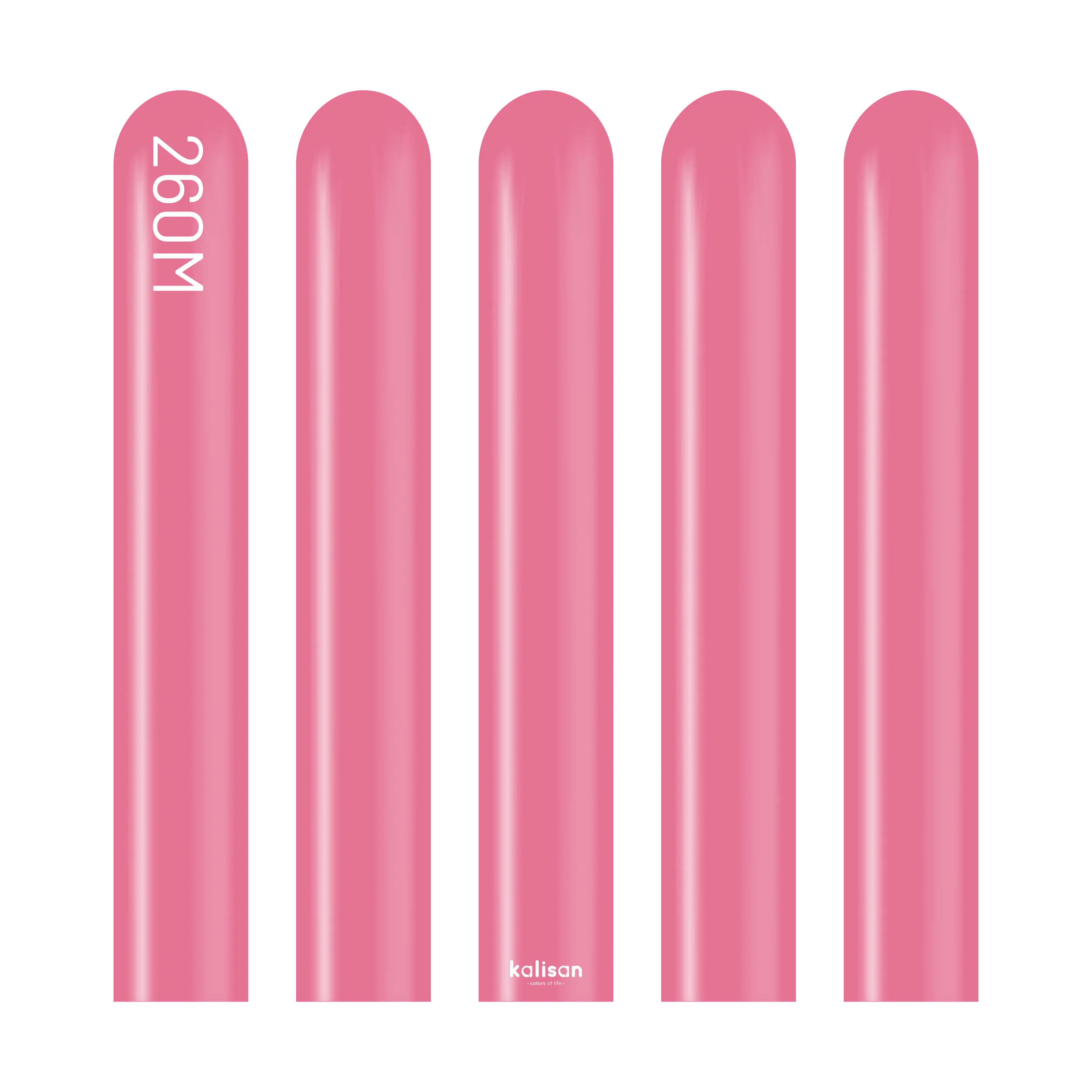 260K Nozzle Up Kalisan Twisting Latex Balloons Standard Queen Pink (50 Per Bag) - Image 3