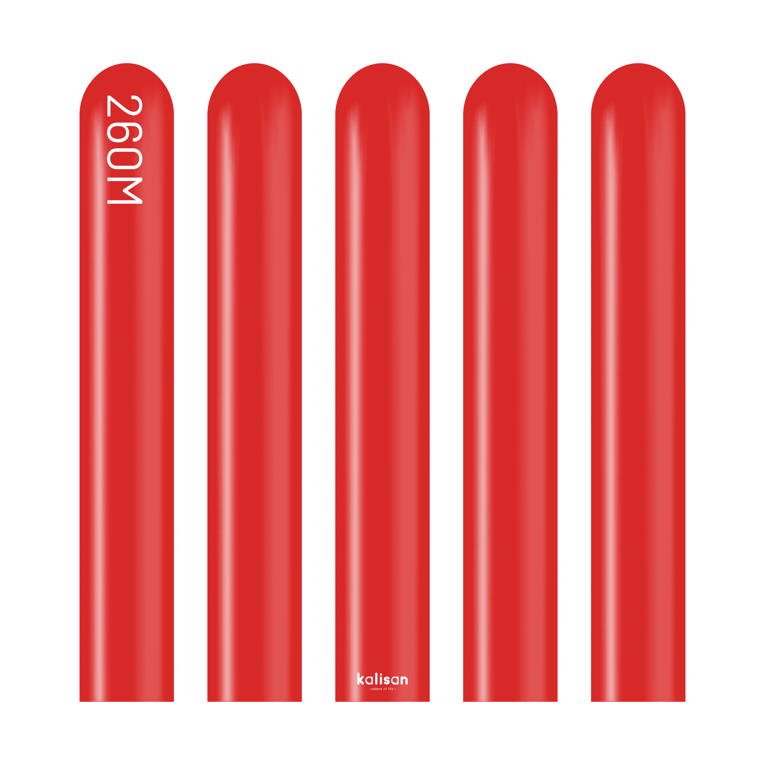 260K Nozzle Up Kalisan Twisting Latex Balloons Standard Red (50 Per Bag) - Image 3