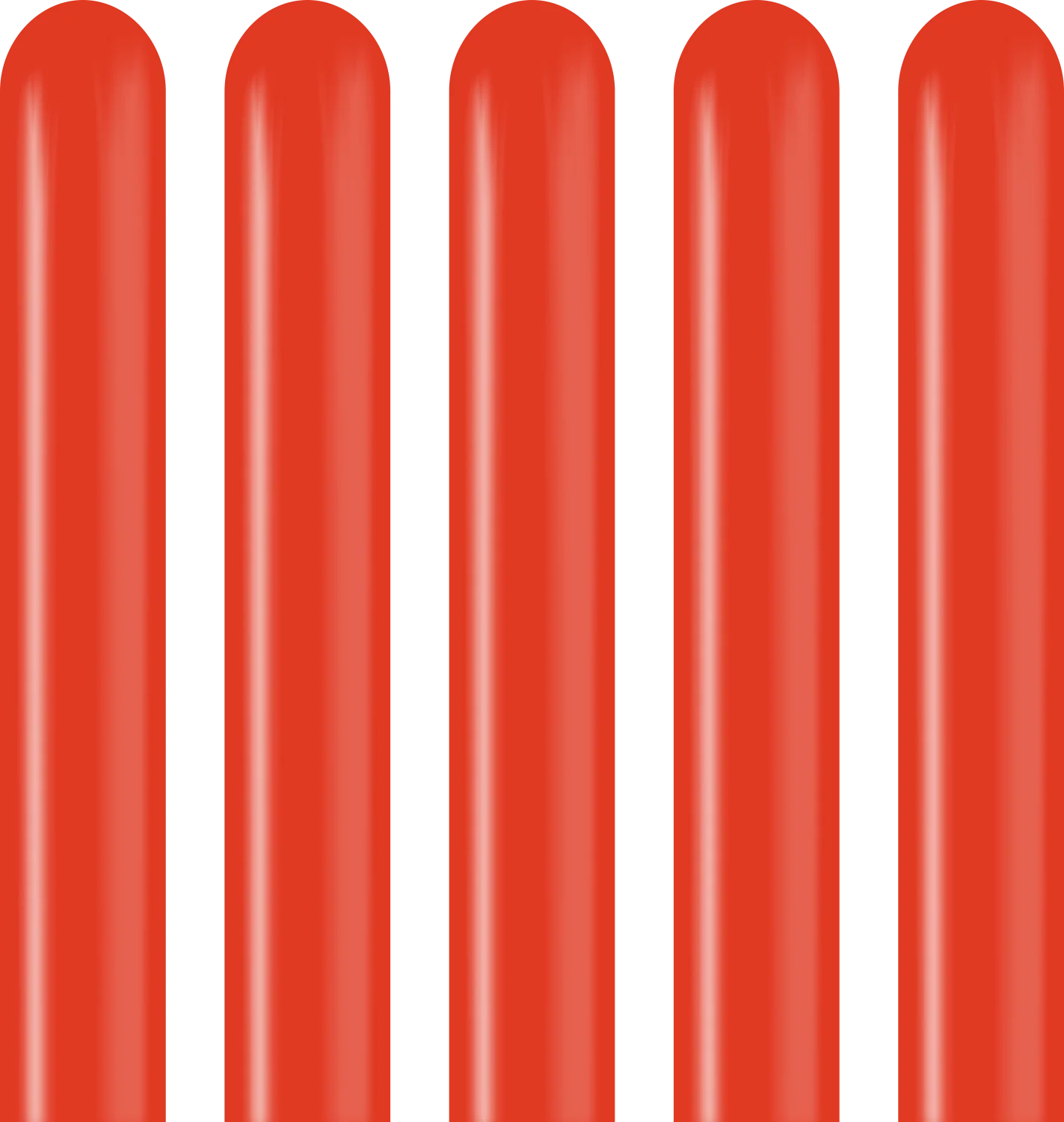 260K Nozzle Up Kalisan Twisting Latex Balloons Standard Red (50 Per Bag) - Image 4