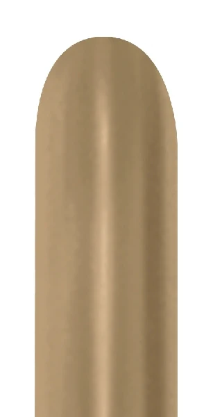 260S Latex Nozzles Up Balloon (50 Per Bag) Silk Gold Dust Sempertex/Betallatex