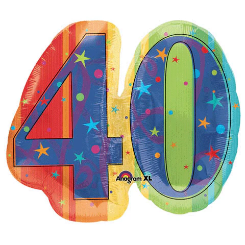 27" A Year to Celebrate 40TH Balloon