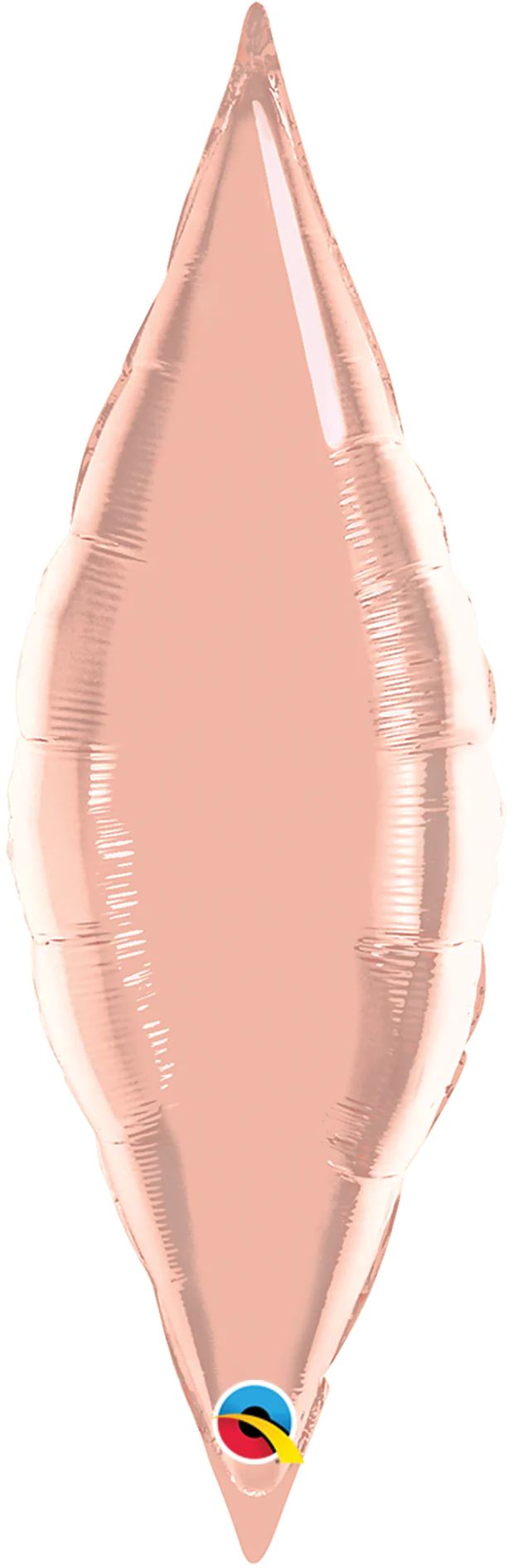 27" Airfill Only Rose Gold Taper Foil Balloon
