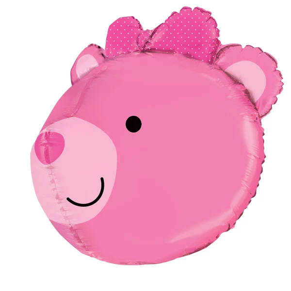 27" Multi-Sided Dimensionals Baby Girl Bear Balloon - Image 5