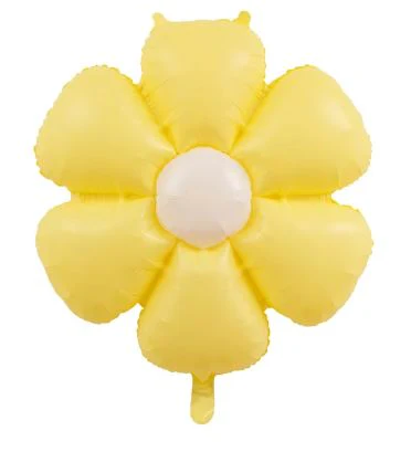 27" Airfill Macaron Color Yellow Daisy Flower Balloon