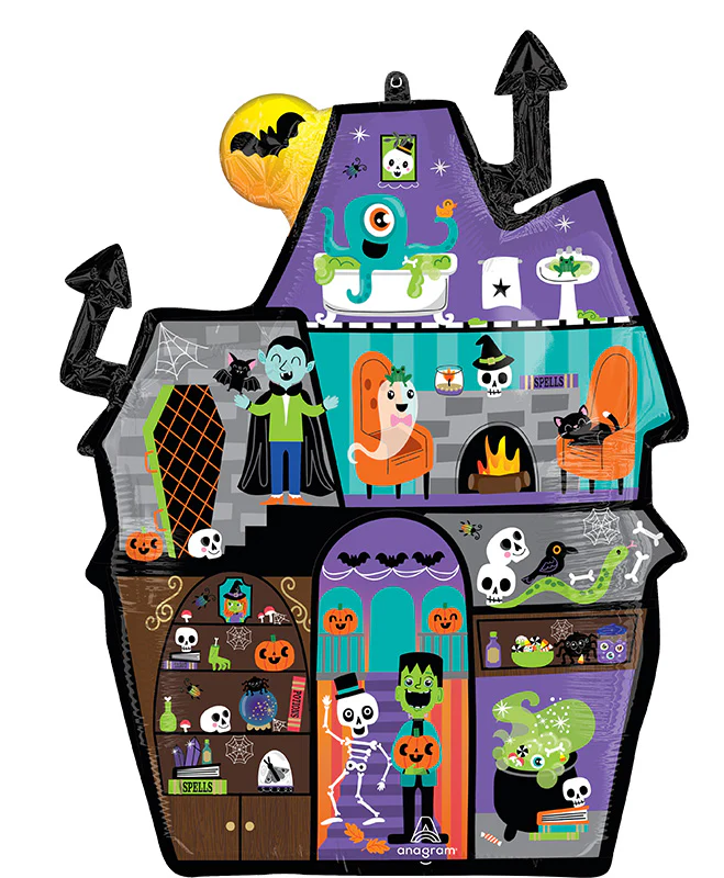 27" SuperShape Haunted Manor Foil Balloon