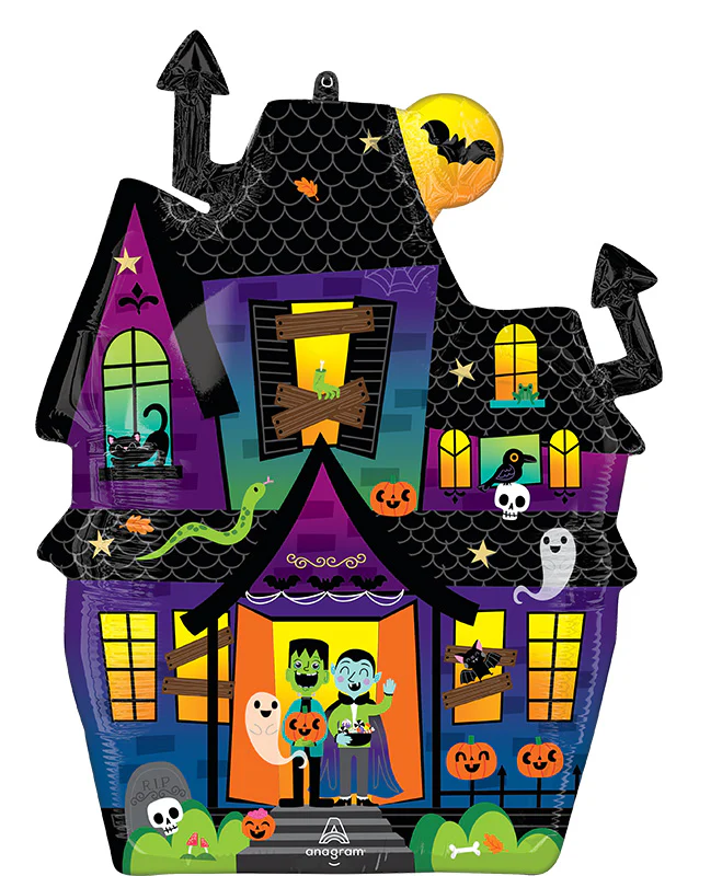 27" SuperShape Haunted Manor Foil Balloon - Image 2