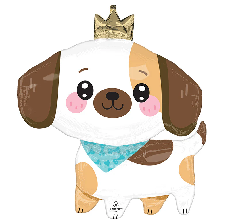 27" SuperShape Kawaii Puppy Foil Balloon