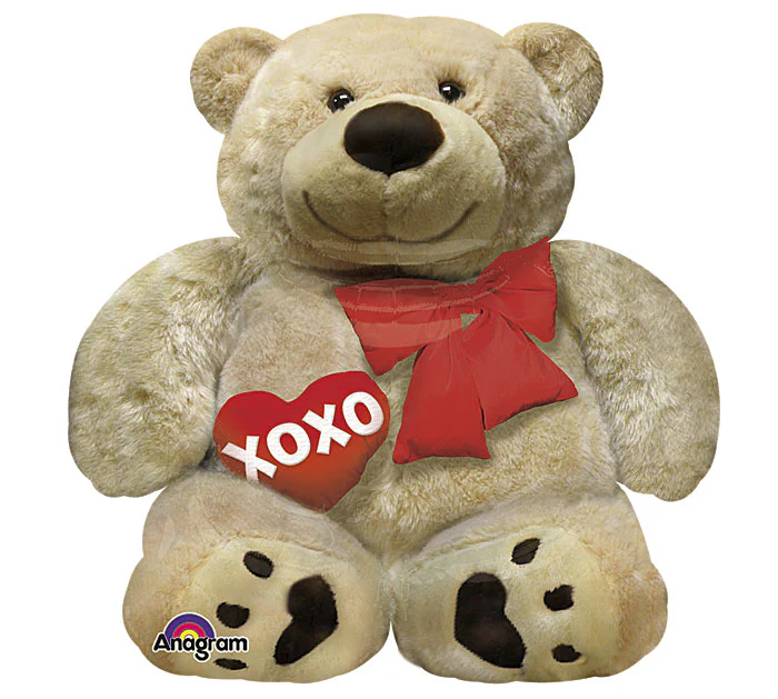 28" Cuddly Bear Love SuperShape Balloon