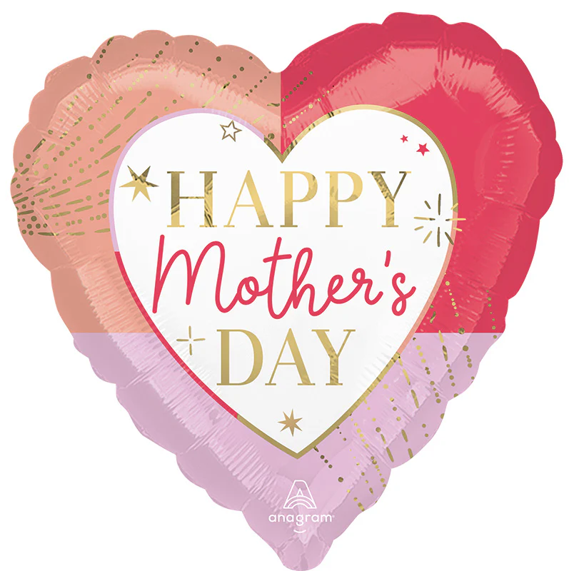 28" Jumbo Colorful Mother's Day Foil Balloon