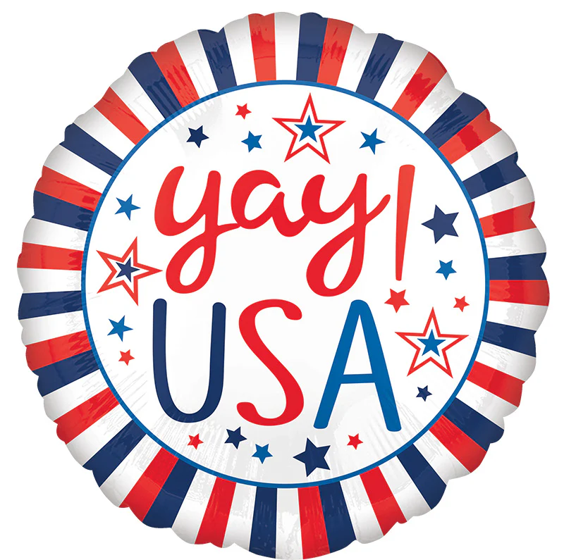 28" Jumbo Yay! USA Foil Balloon