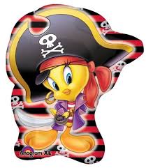 28" Looney Tunes Tweety Pirate Balloon