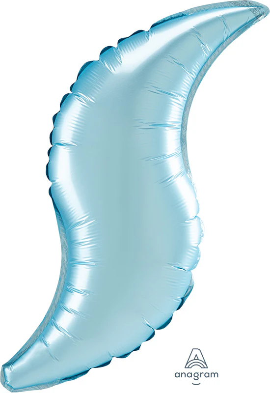 28" Pastel Blue Satin Curve Foil Balloon