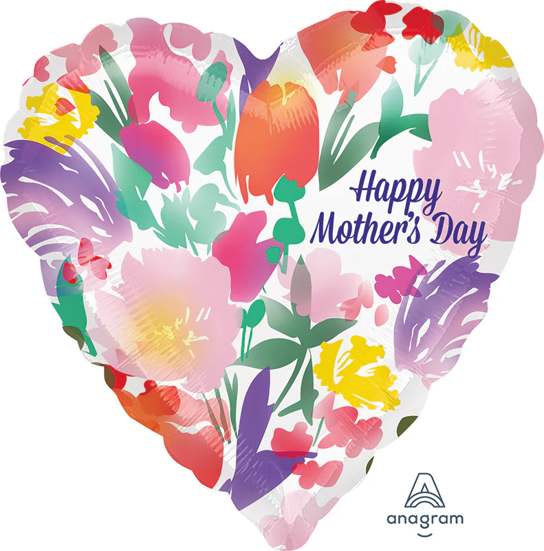 28" Watercolor Mother's Day Jumbo Foil Balloon